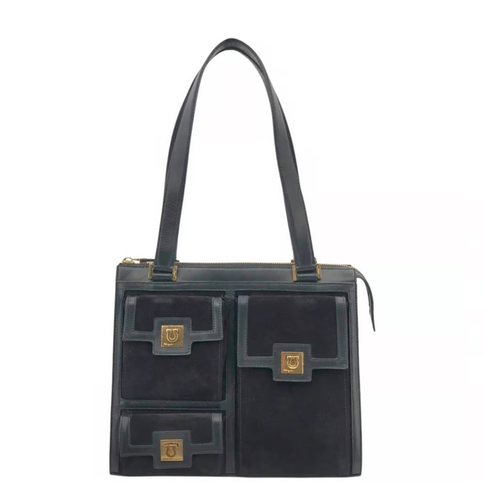 Vintage Ferragamo Suede Bag